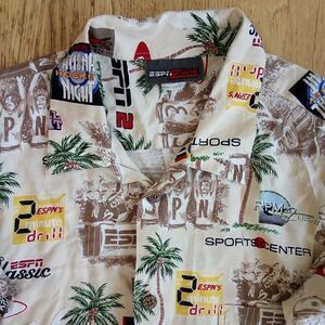 Vintage ESPN Zone Sportscenter Hawaiian Shirt